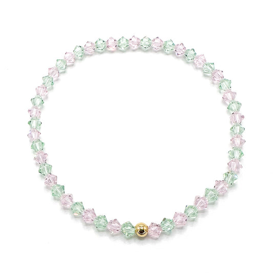 Aura Crystal Bracelet - Pink/Green