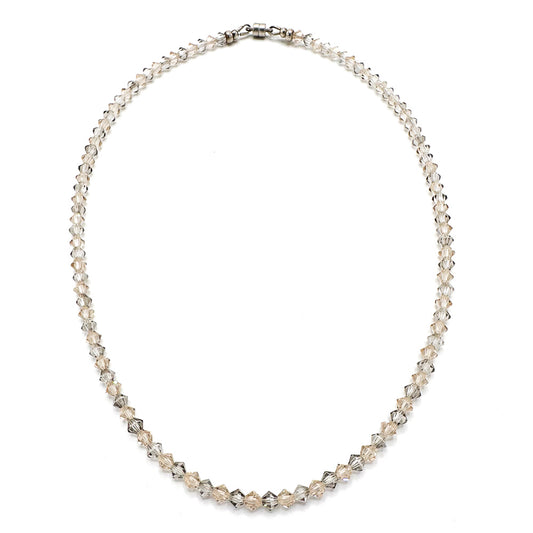 Aura Crystal Necklace - Champagne/Smoke
