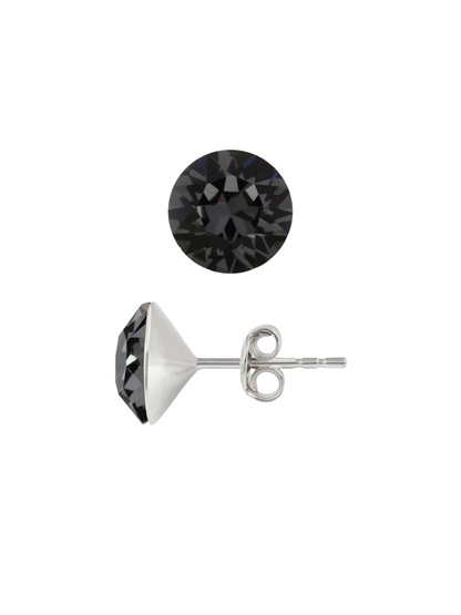 Stud—4mm Crystal Silver Night