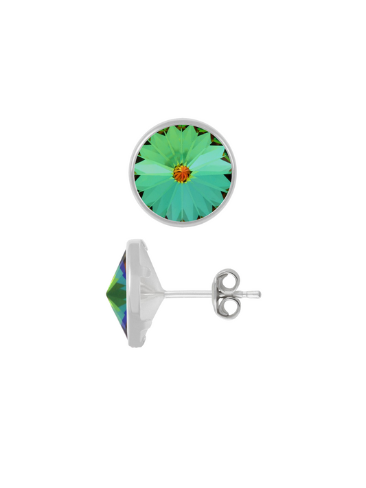 Stud—6mm Crystal Vitrail Medium Rivoli