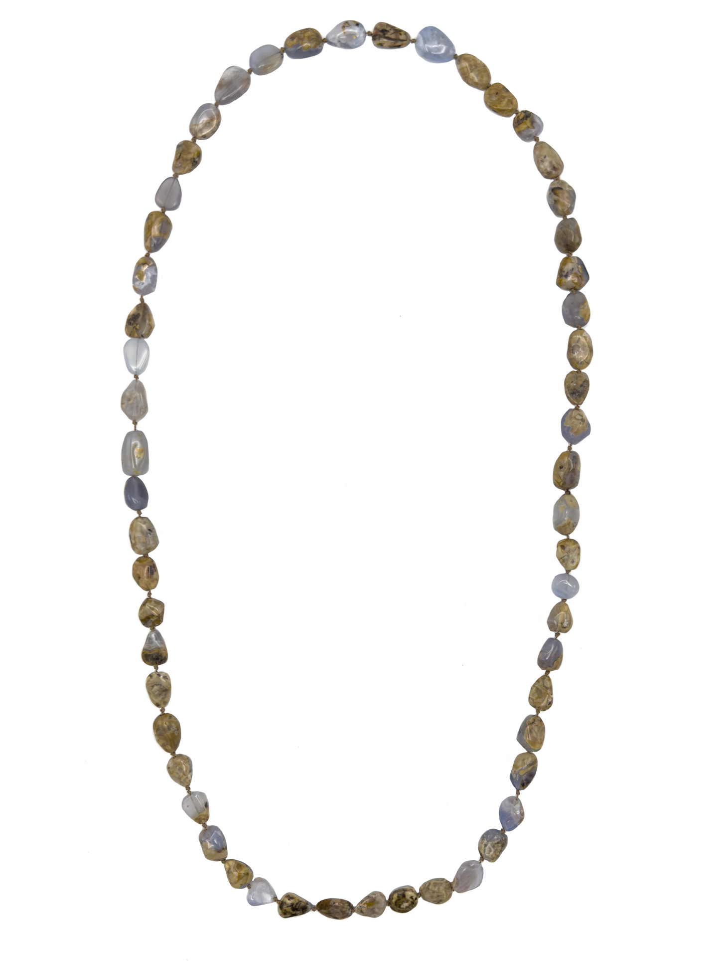 Chalcedony & Jasper Infinity Necklace