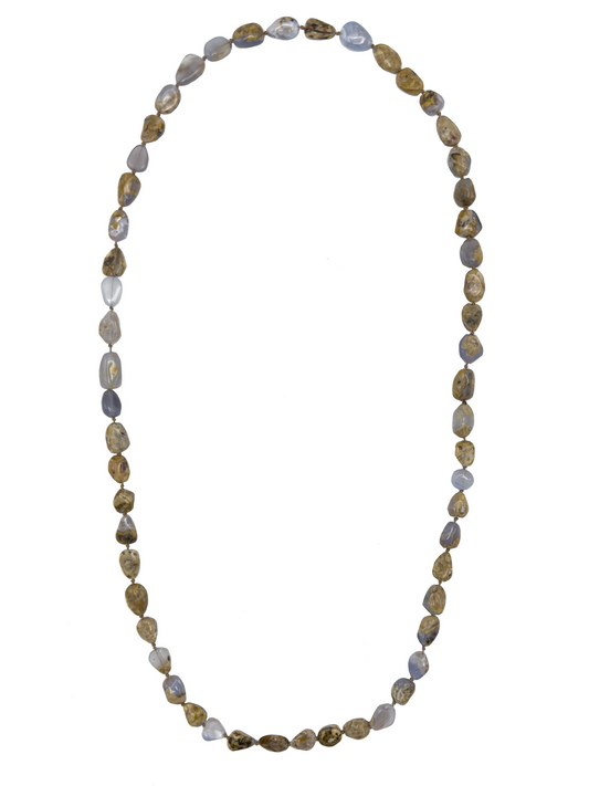 Chalcedony & Jasper Infinity Necklace